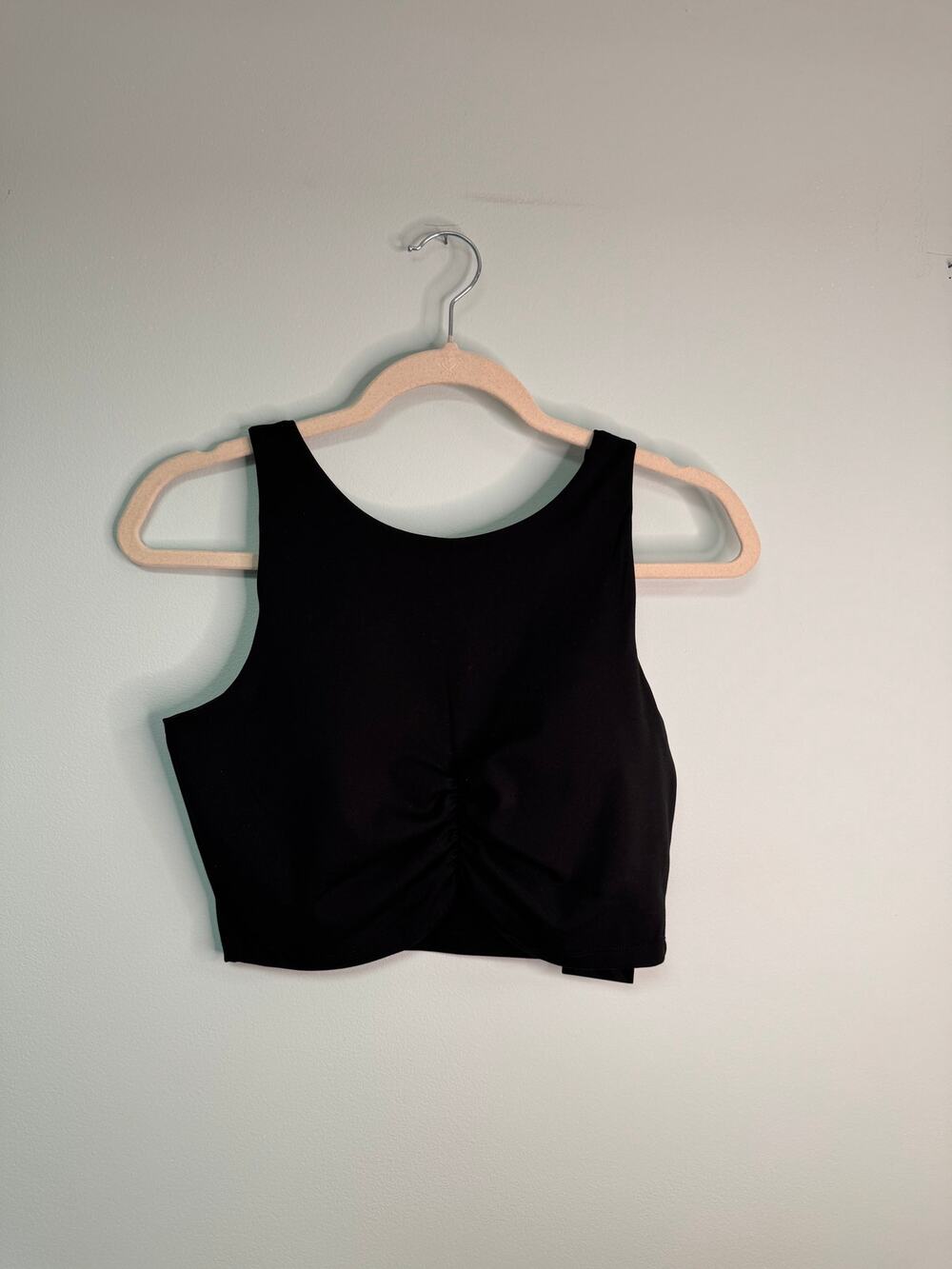 NWT! Kyodan Cropped Strappy Bra Top - Black - Size Medium